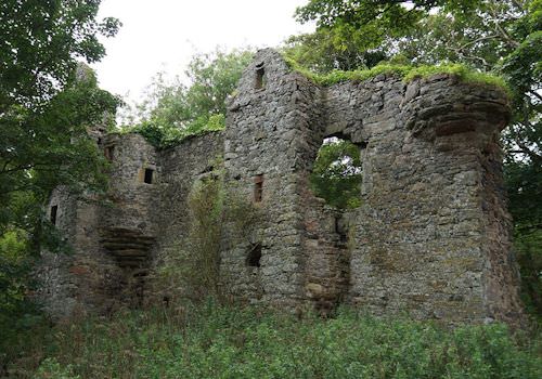 Auldhame Castle walls